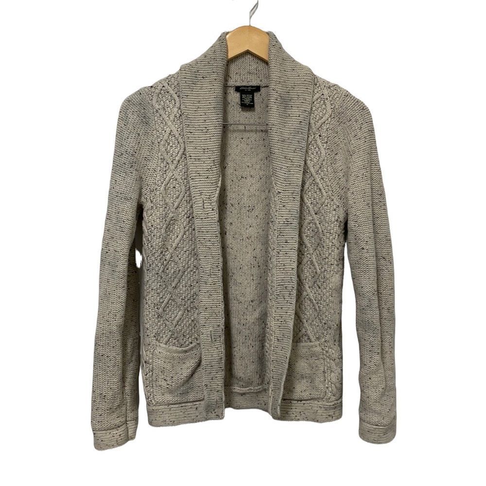 Eddie Bauer Women Button Front Long Sleeve Knit Cardigan Size S